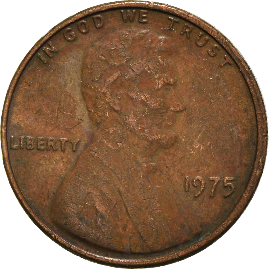 Moneda, Estados Unidos, Cent, 1975