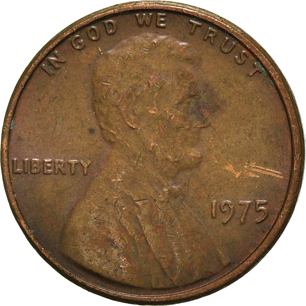 Moneda, Estados Unidos, Cent, 1975