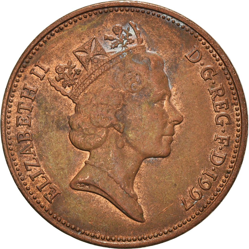 Moneda, Gran Bretaña, 2 Pence, 1997
