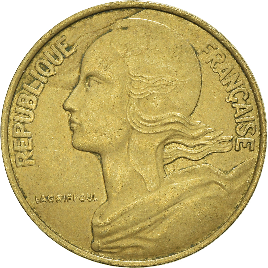 Moneda, Francia, 10 Centimes, 1989