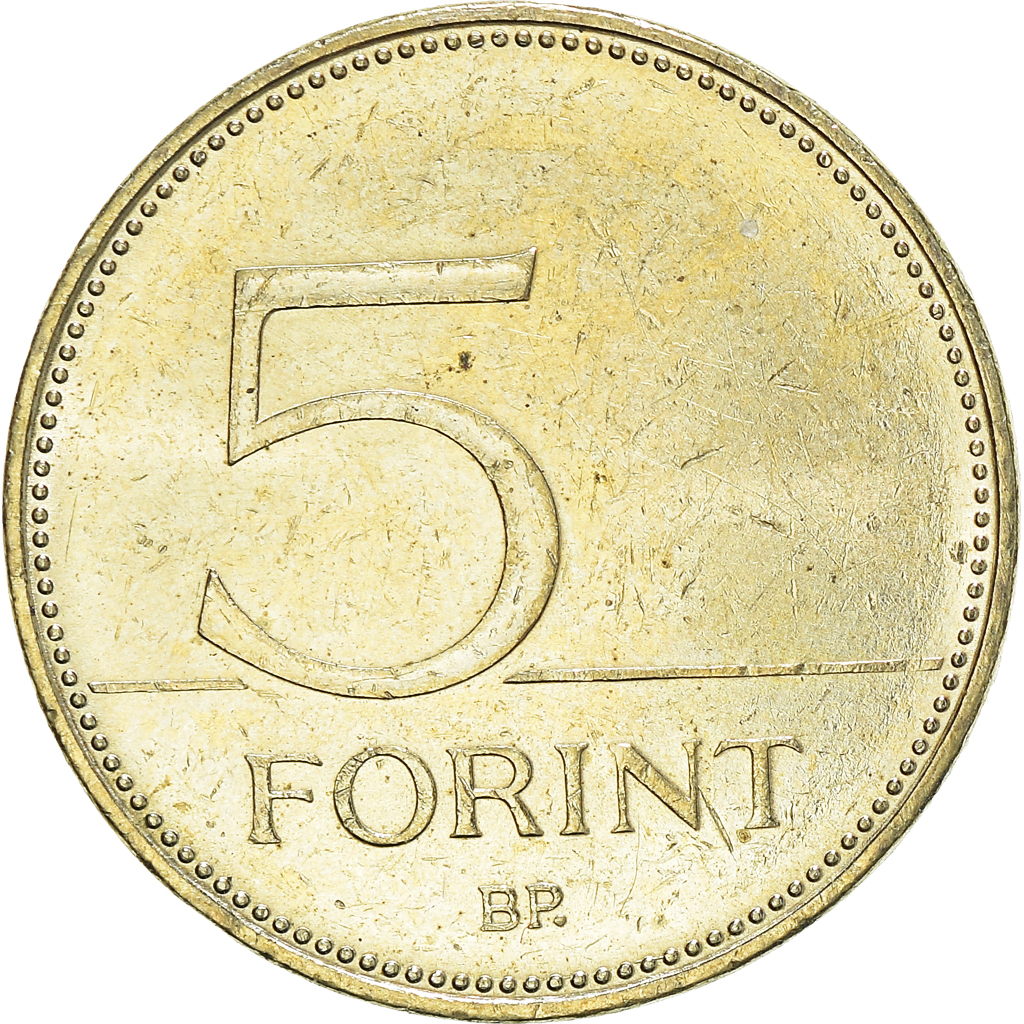Moneda, Hungría, 5 Forint, 2015