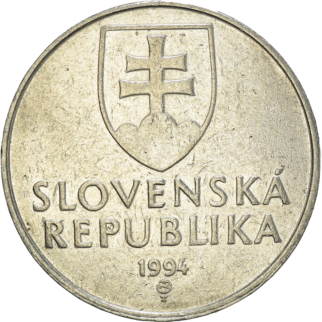 Moneda, Eslovaquia, 2 Koruna, 1994