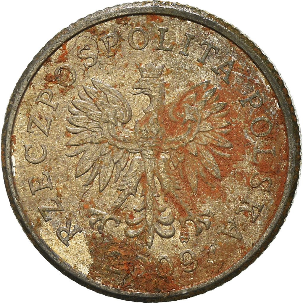 Moneda, Polonia, 20 Groszy, 2009