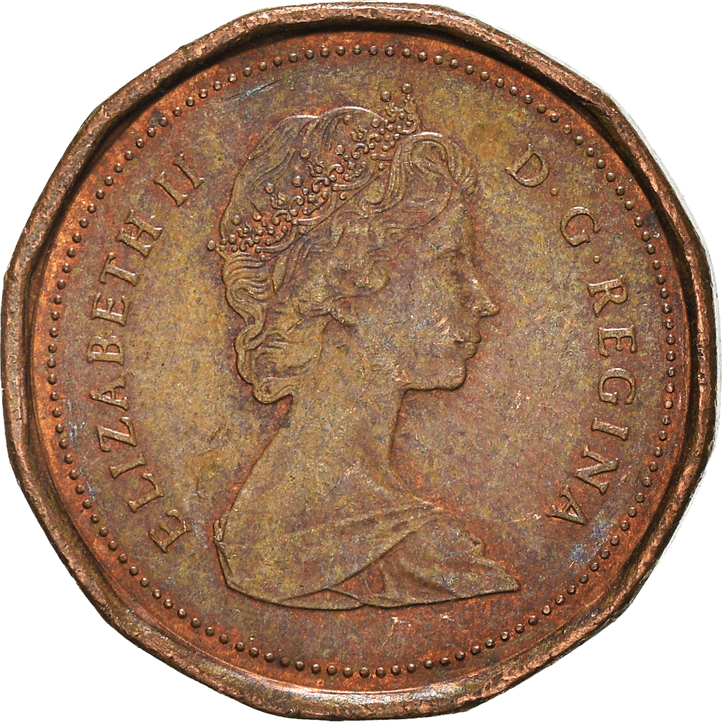 Moneda, Canadá, Cent, 1989