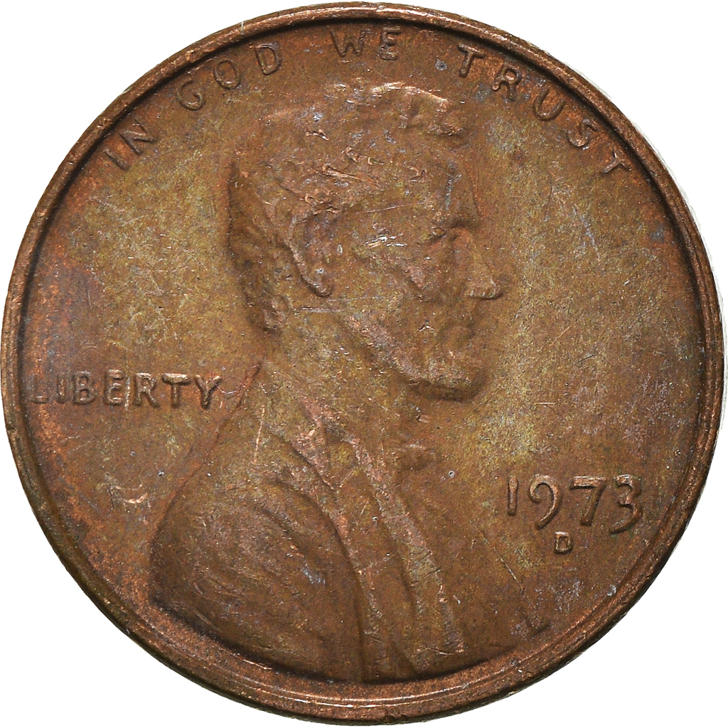 Moneda, Estados Unidos, Cent, 1973