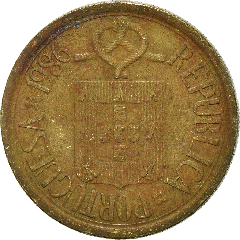 Moneda, Portugal, 10 Escudos, 1986