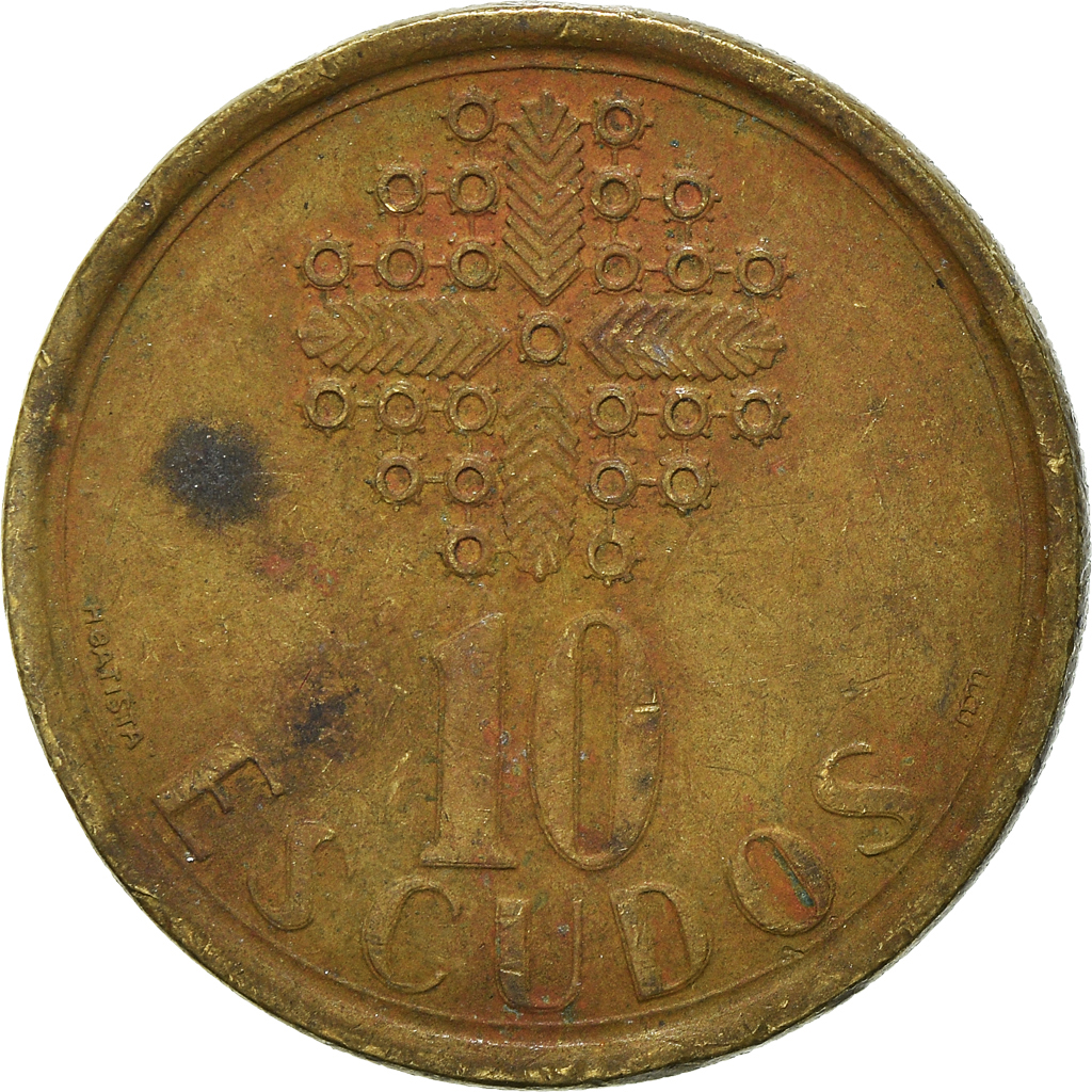 Moneda, Portugal, 10 Escudos, 1986