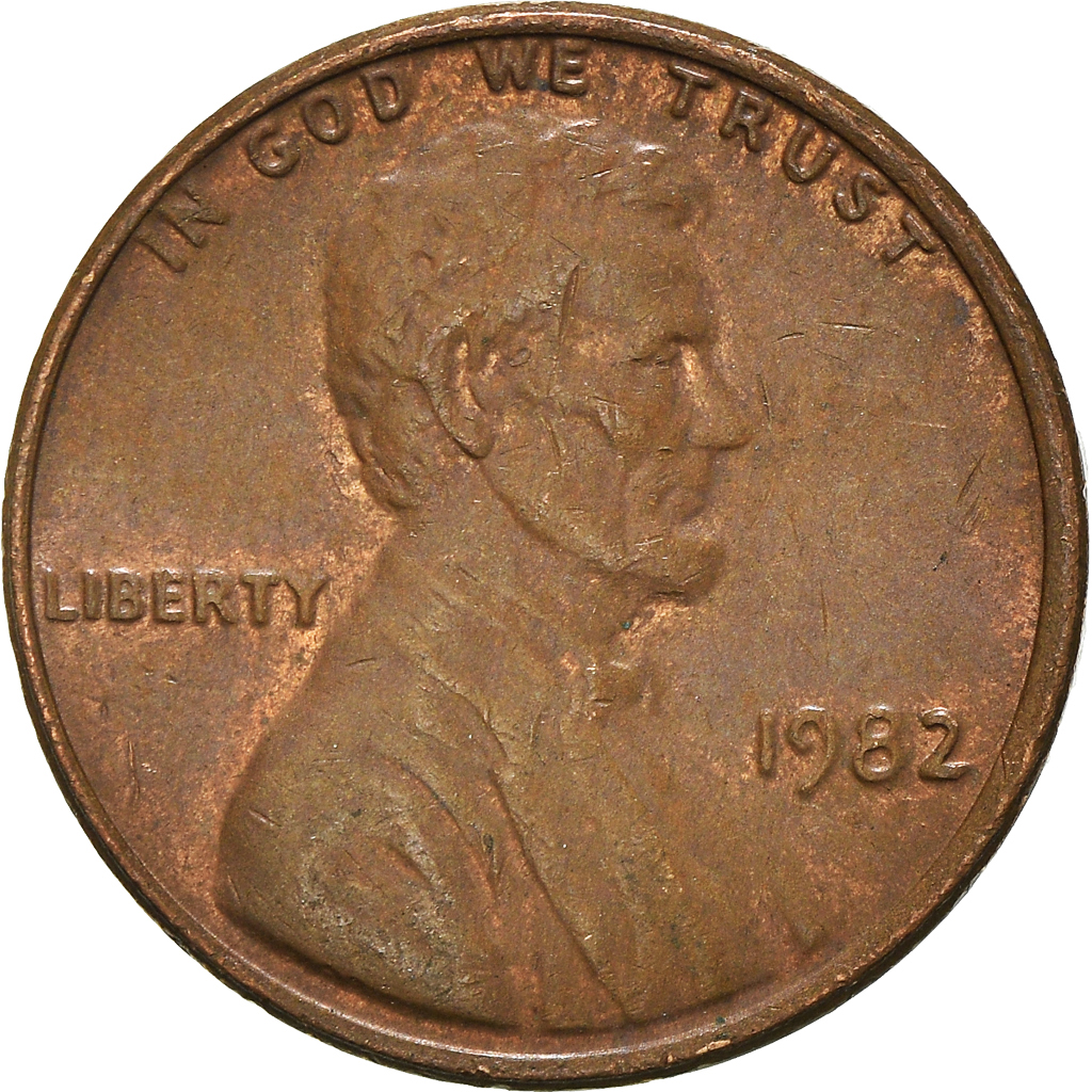 Moneda, Estados Unidos, Cent, 1982