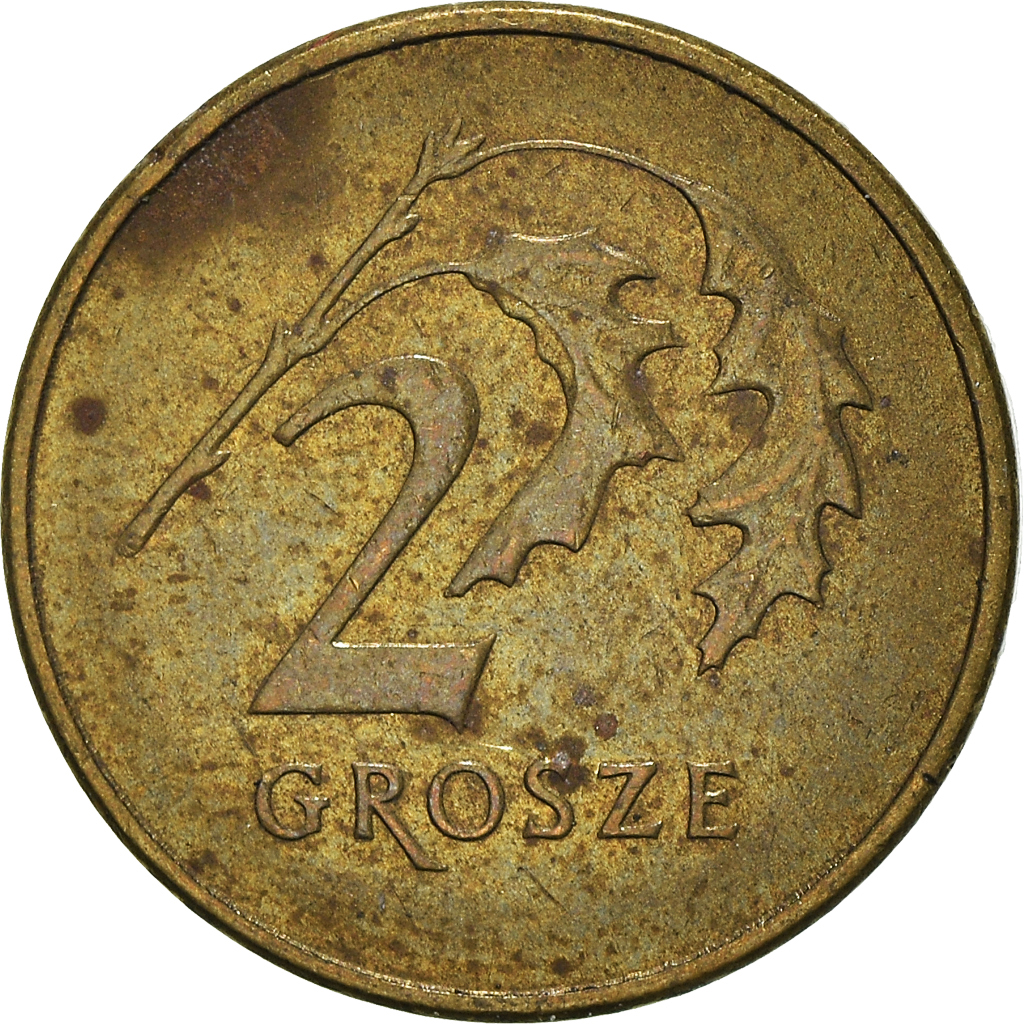 Moneda, Polonia, 2 Grosze, 2007