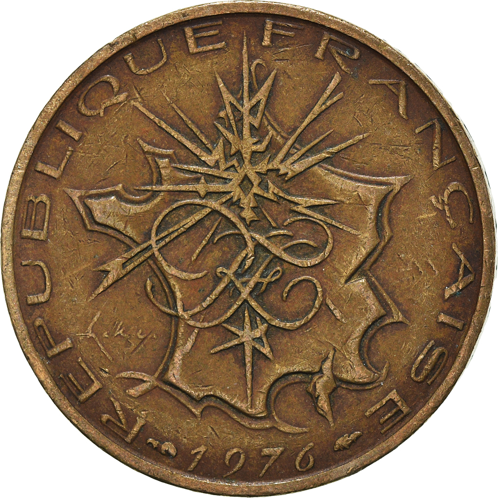 Moneda, Francia, 10 Francs, 1976