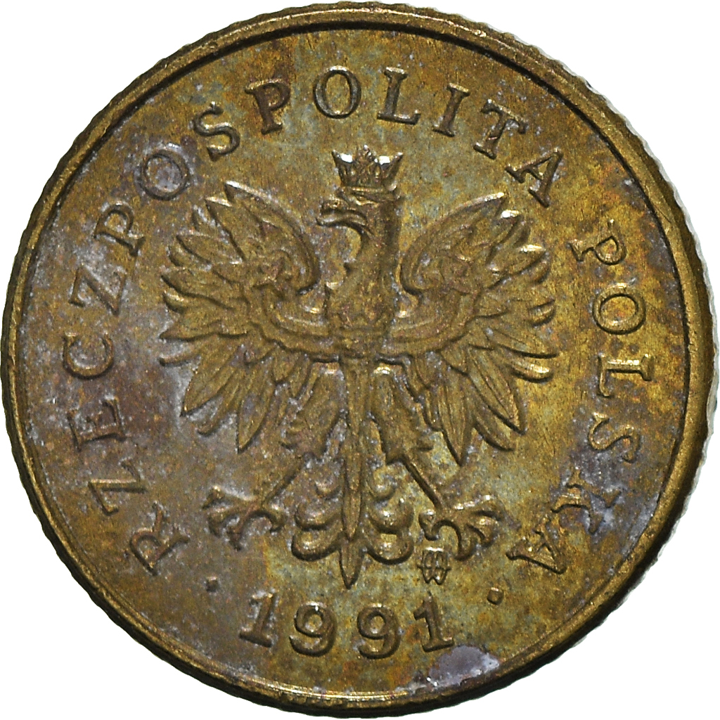 Moneda, Polonia, Grosz, 1991
