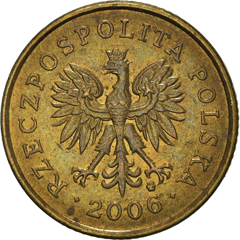 Moneda, Polonia, 5 Groszy, 2006