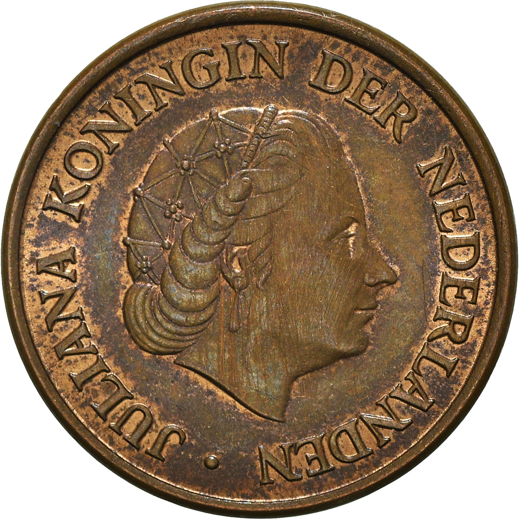 Moneda, Países Bajos, 5 Cents, 1966