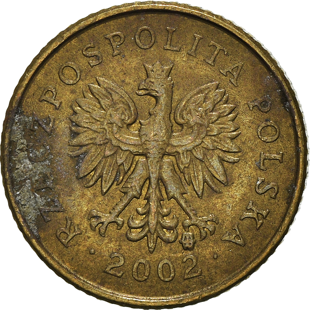 Moneda, Polonia, Grosz, 2002
