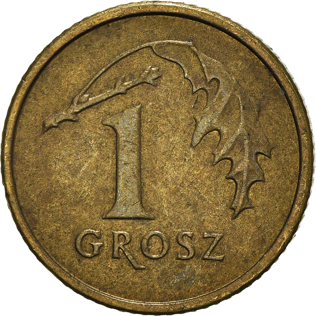 Moneda, Polonia, Grosz, 2002