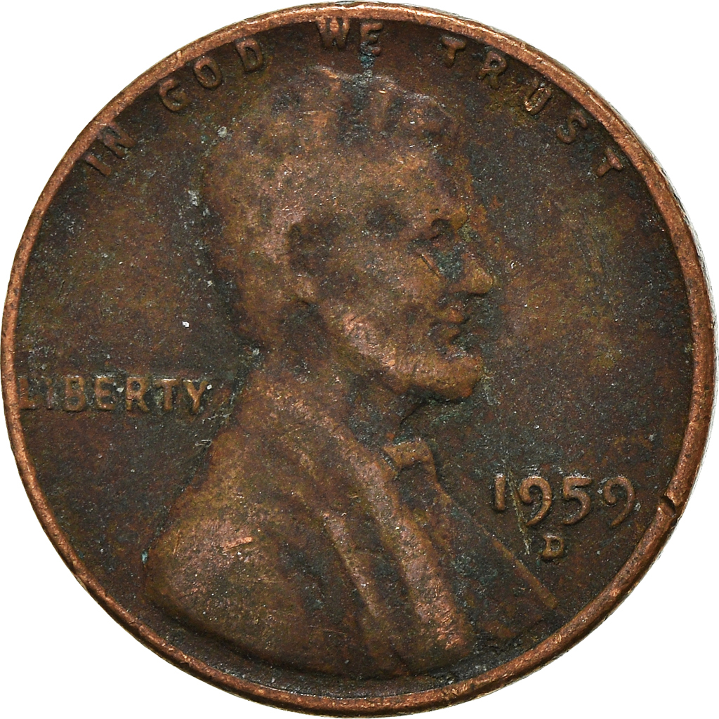 Moneda, Estados Unidos, Cent, 1959