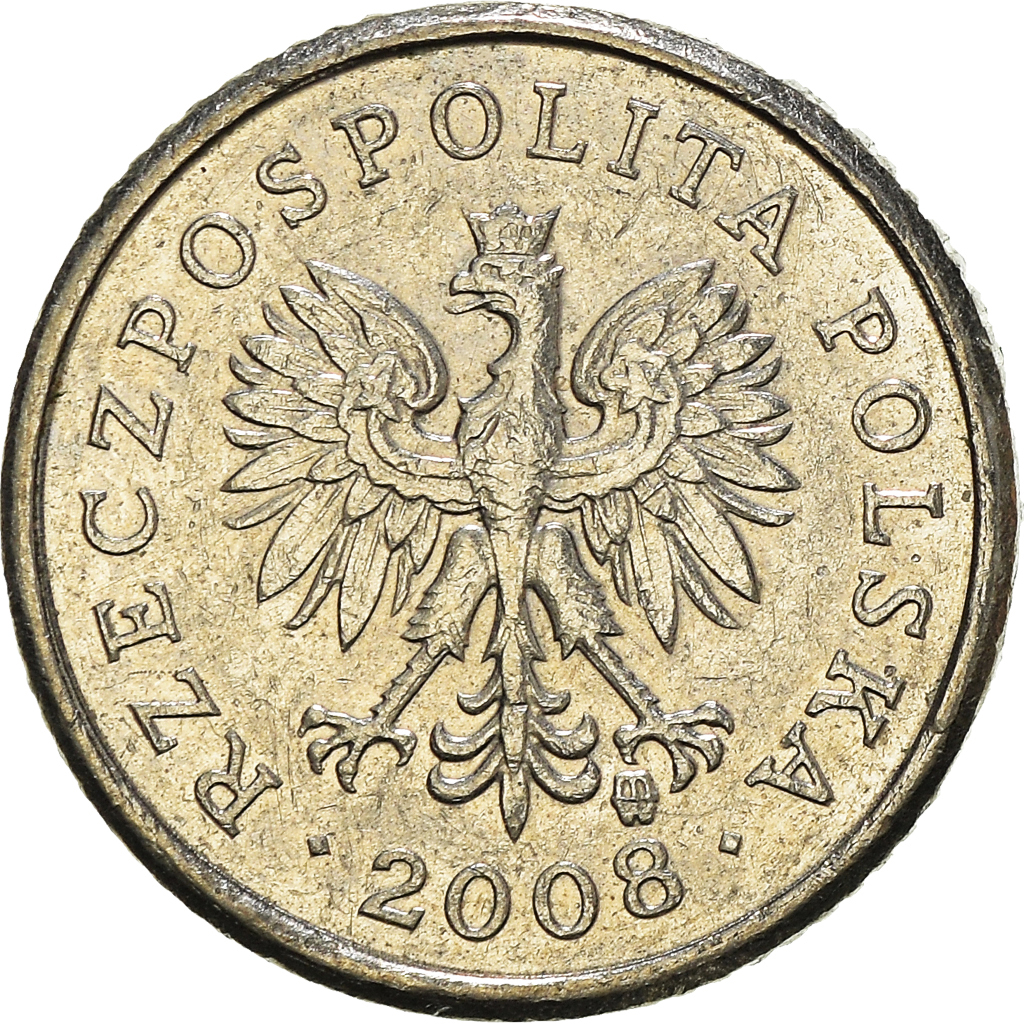 Moneda, Polonia, 10 Groszy, 2008
