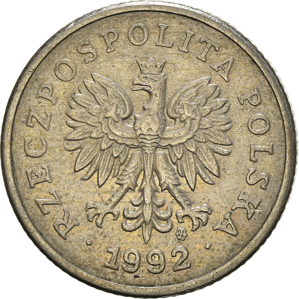 Moneda, Polonia, 20 Groszy, 1992
