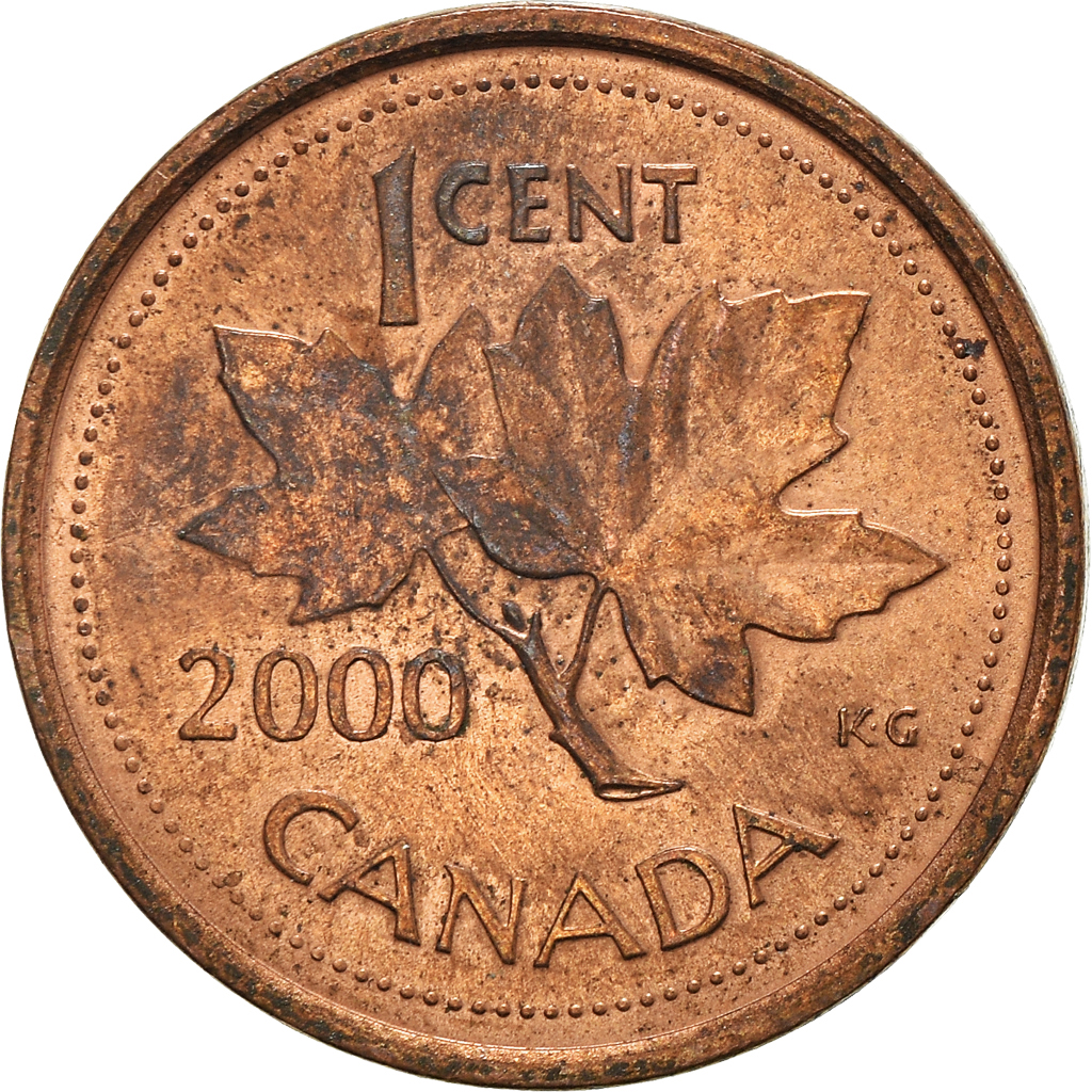 Moneda, Canadá, Cent, 2000