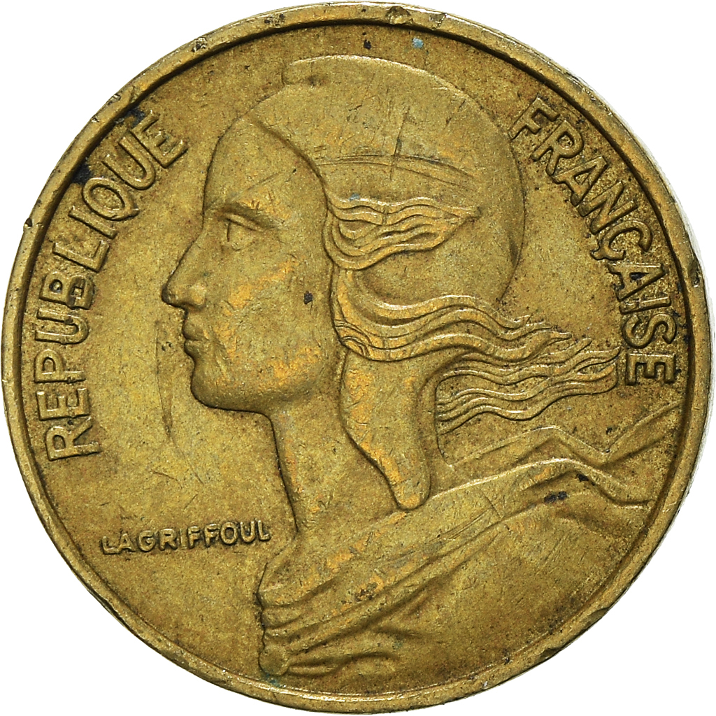 Moneda, Francia, 5 Centimes, 1973