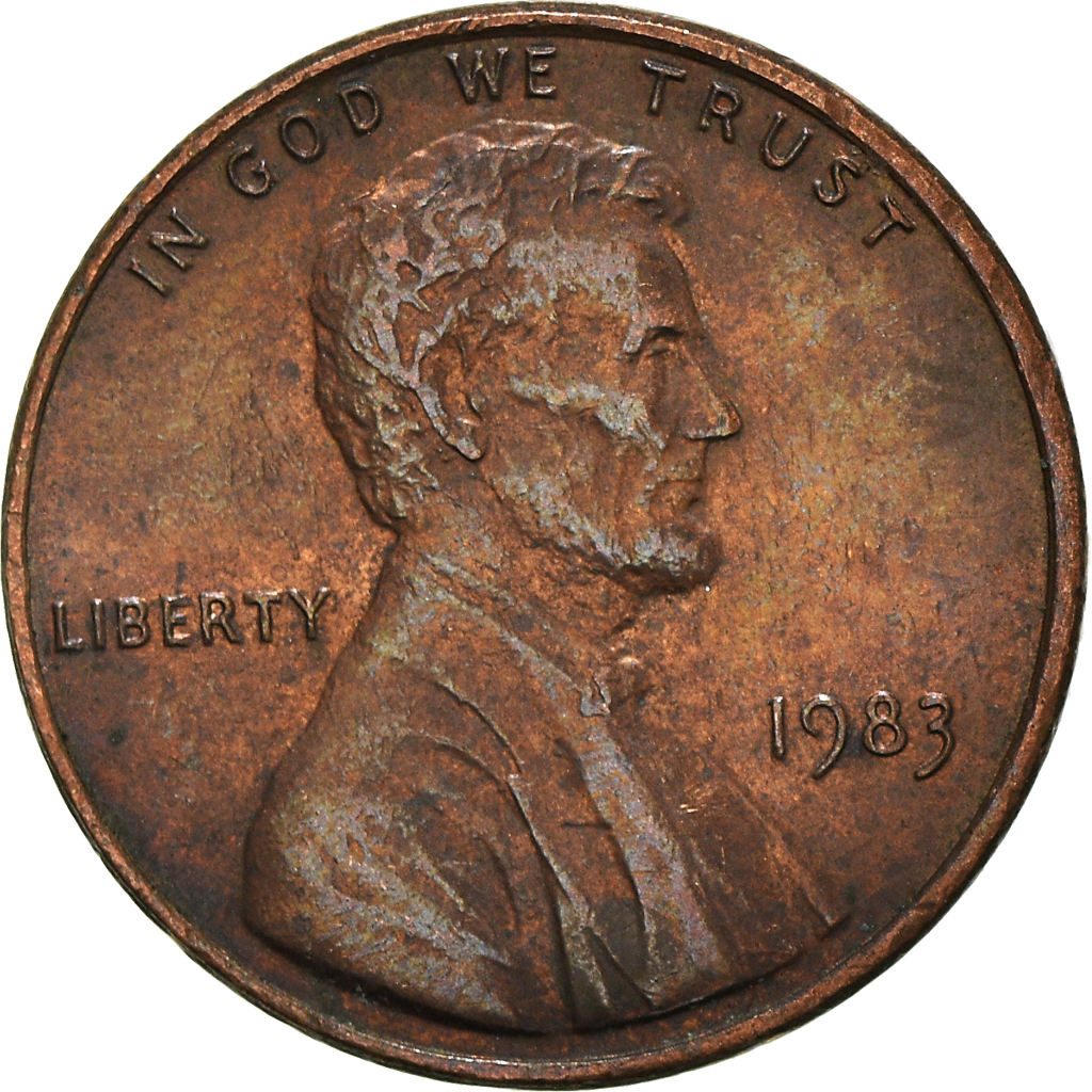 Moneda, Estados Unidos, Cent, 1983