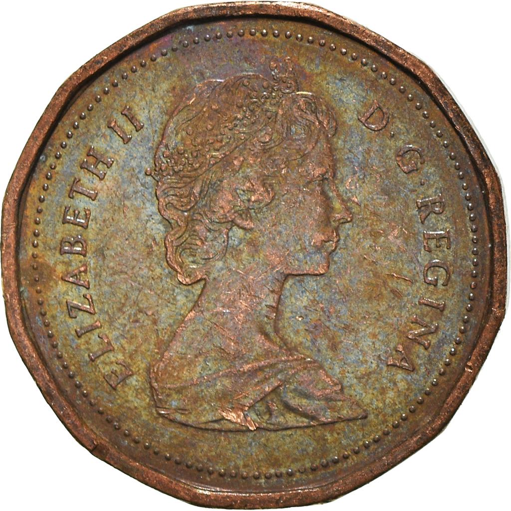 Moneda, Canadá, Cent, 1985