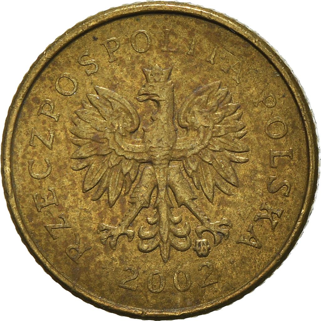 Moneda, Polonia, Grosz, 2002