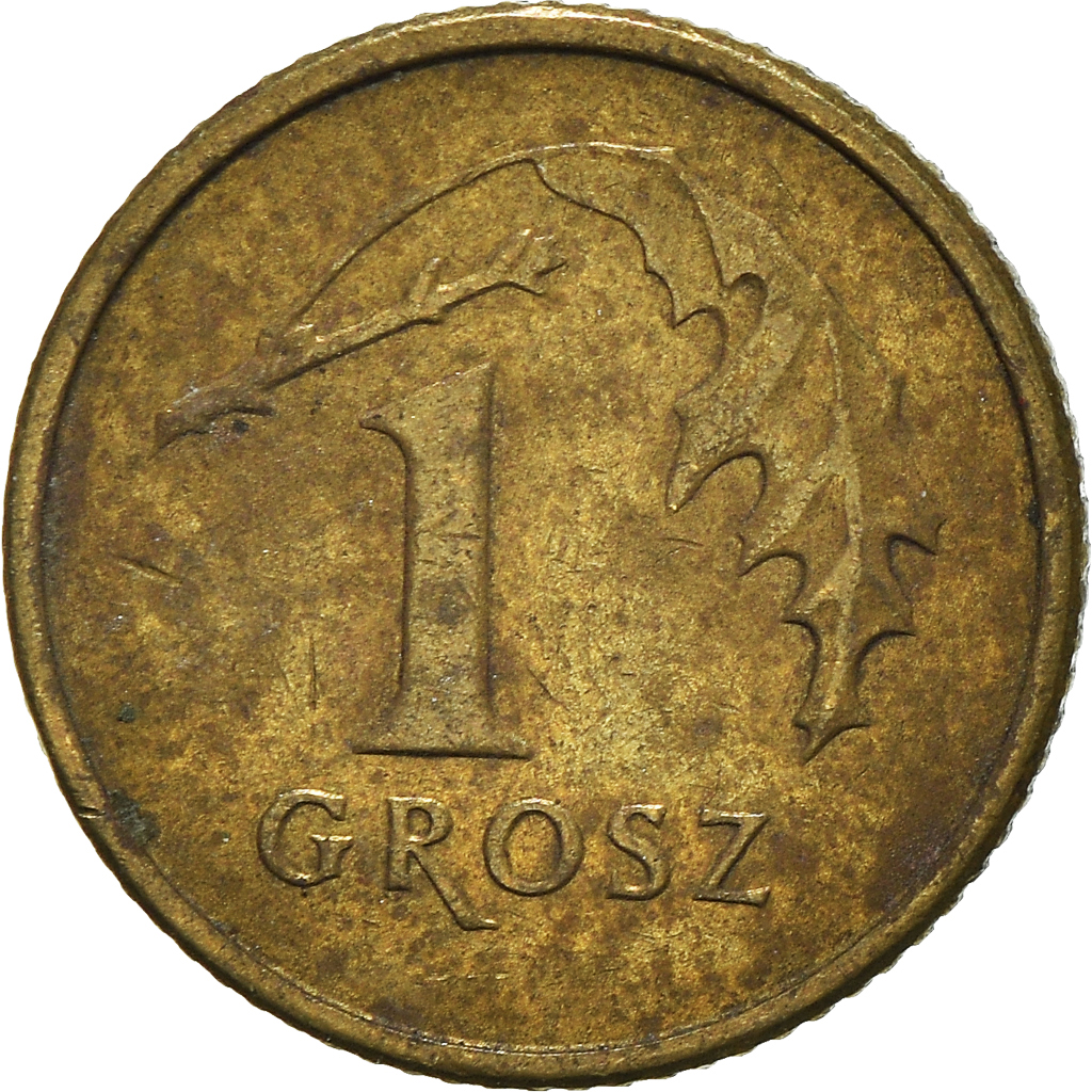 Moneda, Polonia, Grosz, 2002