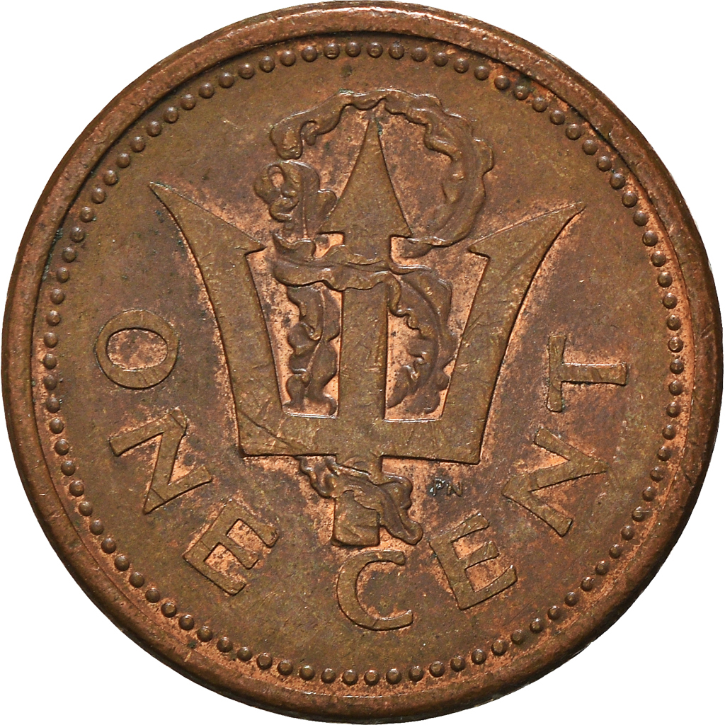 Moneda, Barbados, Cent, 1989