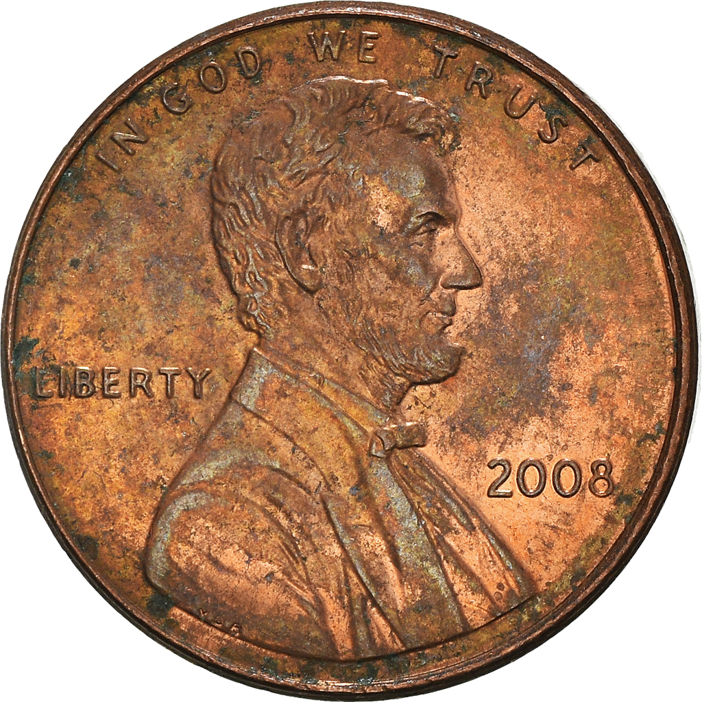 Moneda, Estados Unidos, Cent, 2008