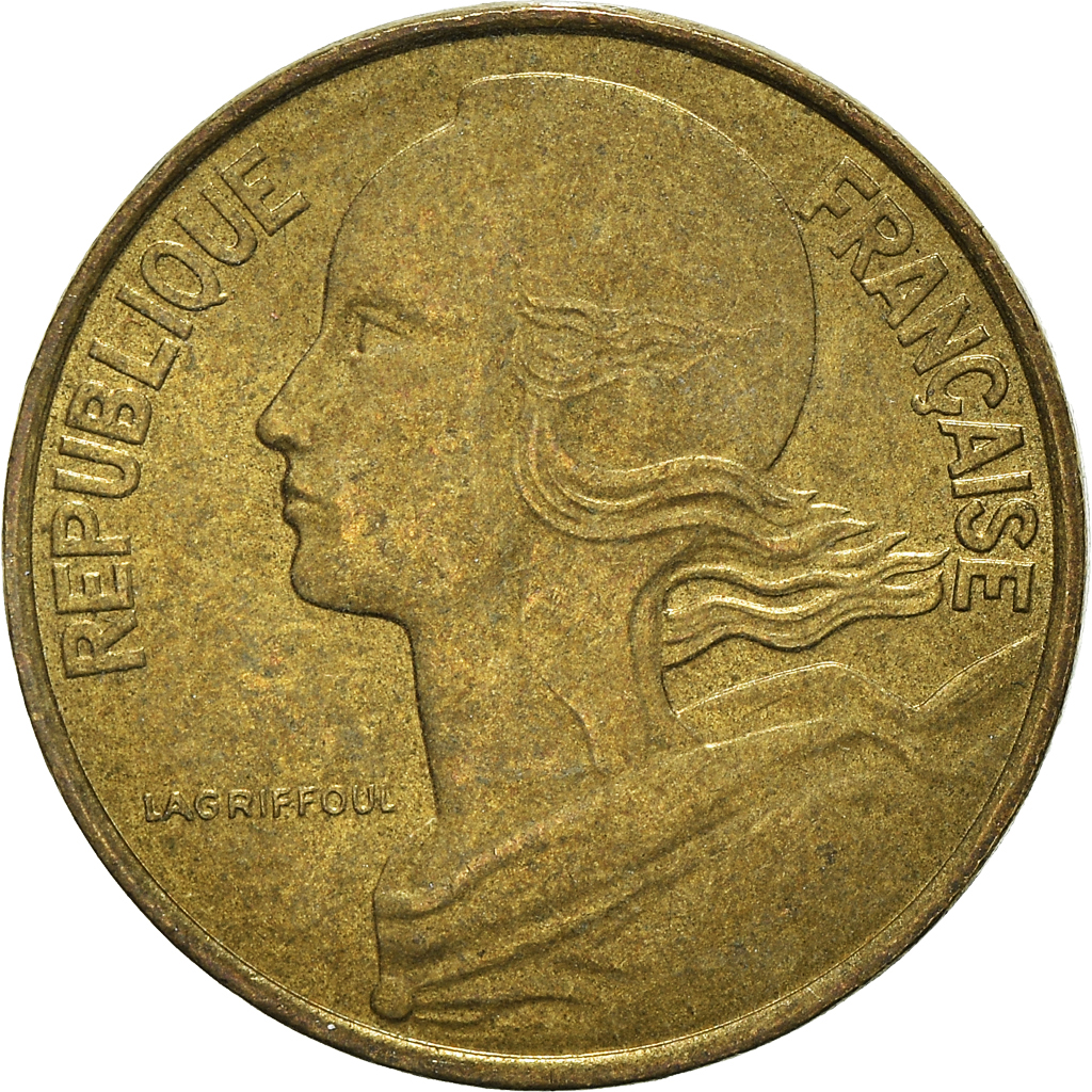 Moneda, Francia, 10 Centimes, 1992