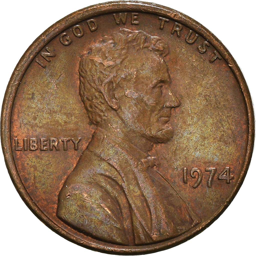 Moneda, Estados Unidos, Cent, 1974