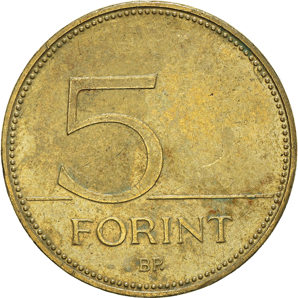 Moneda, Hungría, 5 Forint, 2013