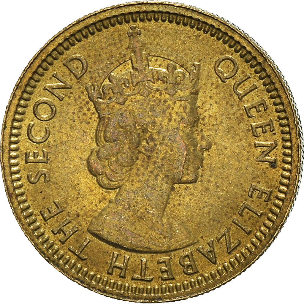 Moneda, Hong Kong, 5 Cents, 1967