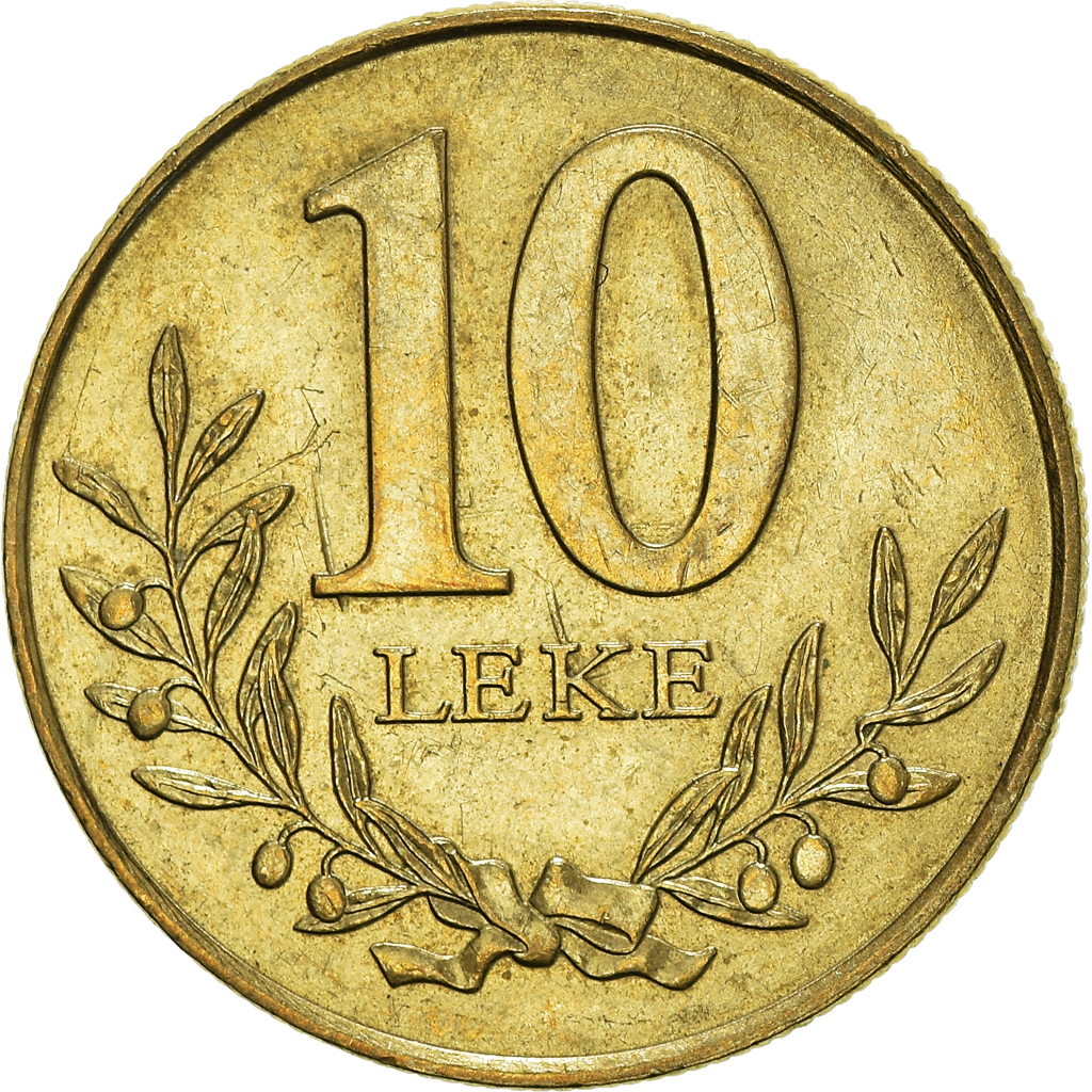 Coin, Albania, 10 Lekë, 2000