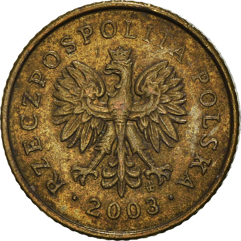 Münze, Polen, Grosz, 2003