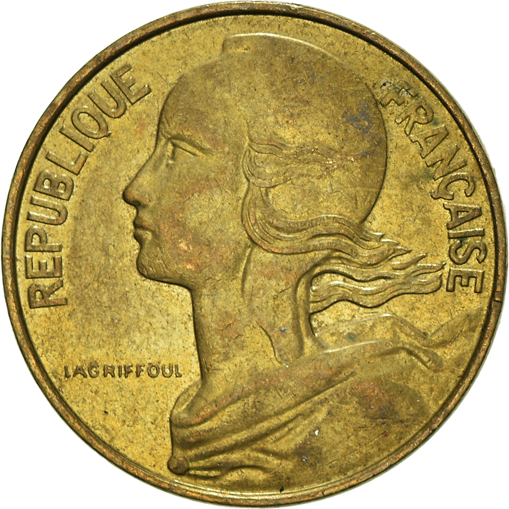 Moneda, Francia, 10 Centimes, 1985
