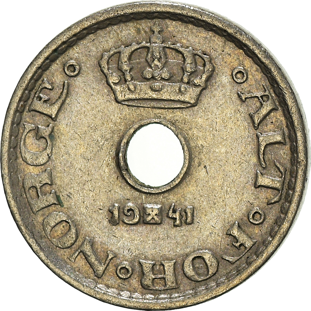 Moneda, Noruega, 10 Öre, 1941