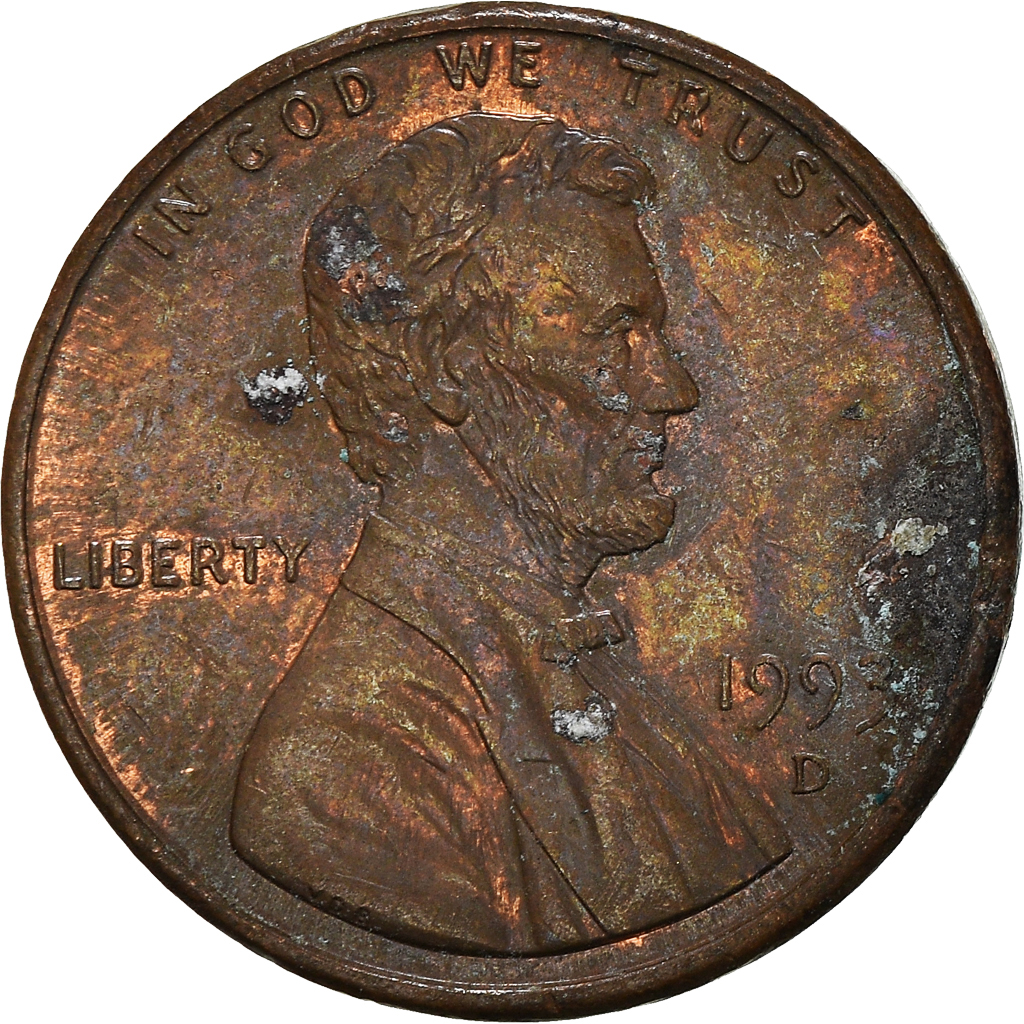 Moneda, Estados Unidos, Cent, 1993