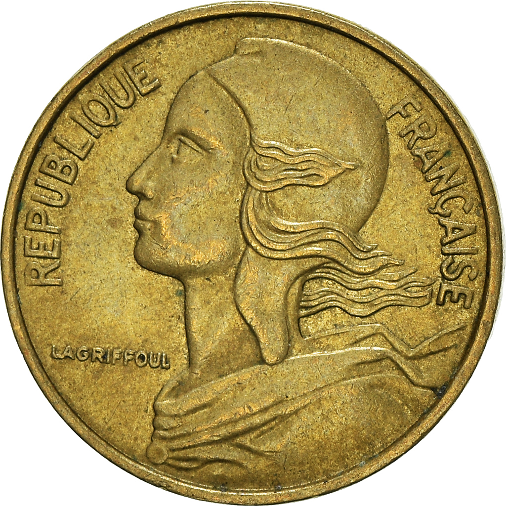Moneda, Francia, 5 Centimes, 1972