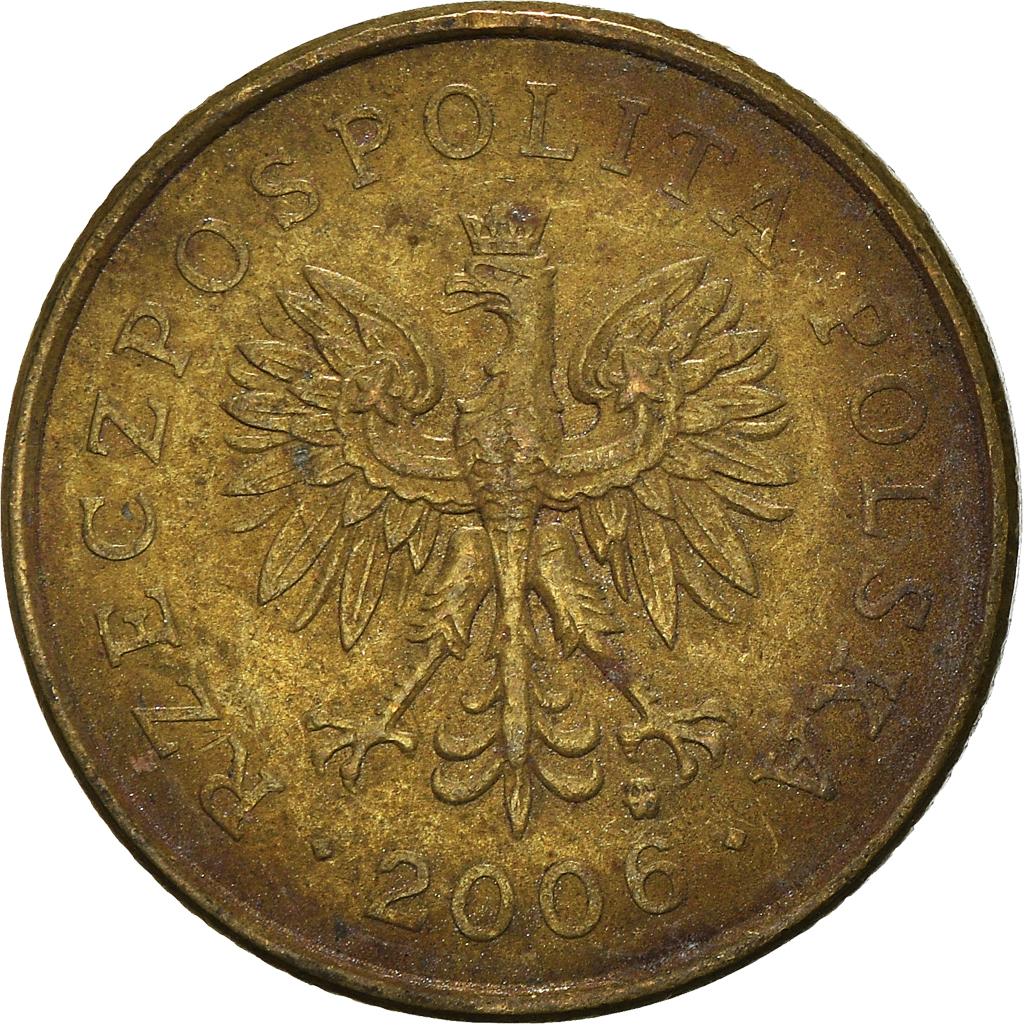 Moneda, Polonia, 5 Groszy, 2006