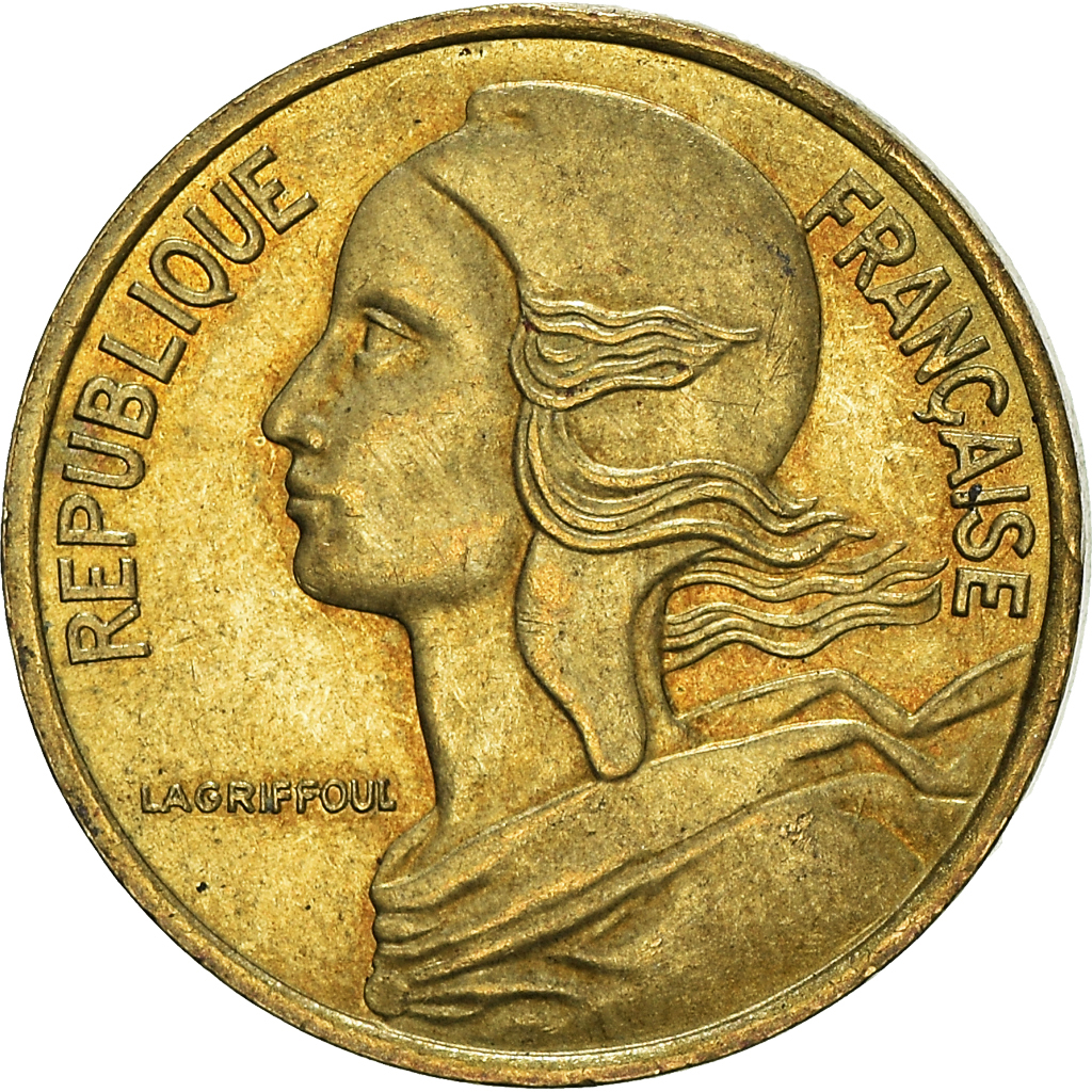 Moneda, Francia, 5 Centimes, 1983
