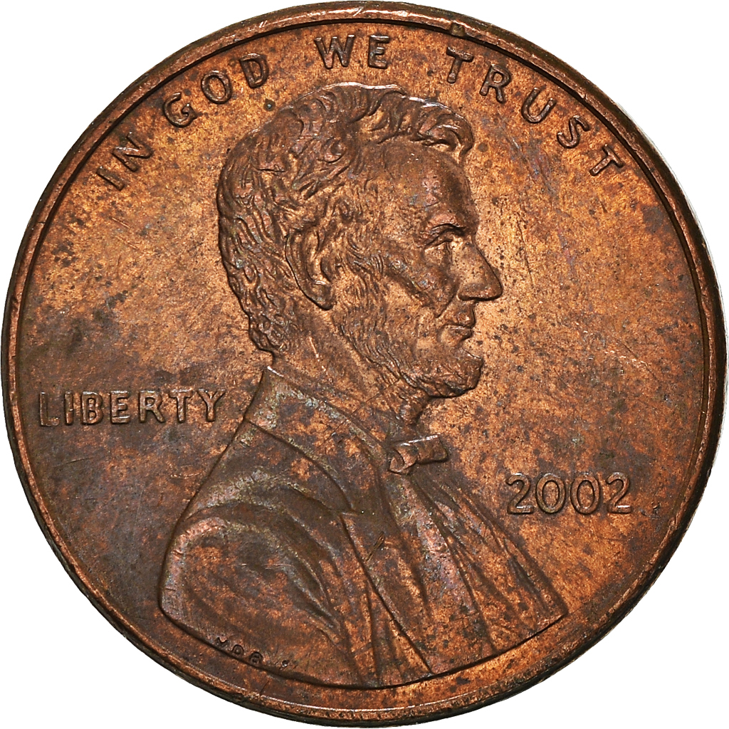 Moneda, Estados Unidos, Cent, 2002