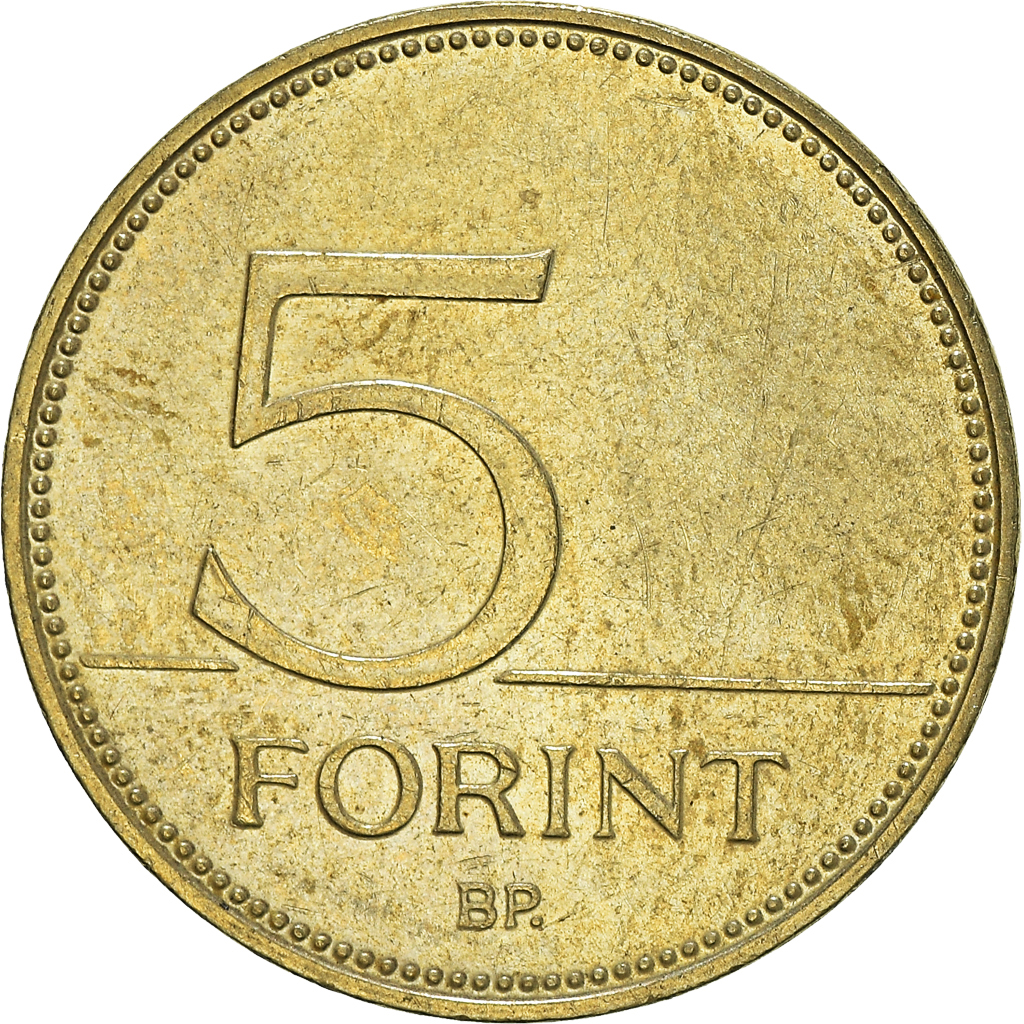 Moneda, Hungría, 5 Forint, 2012