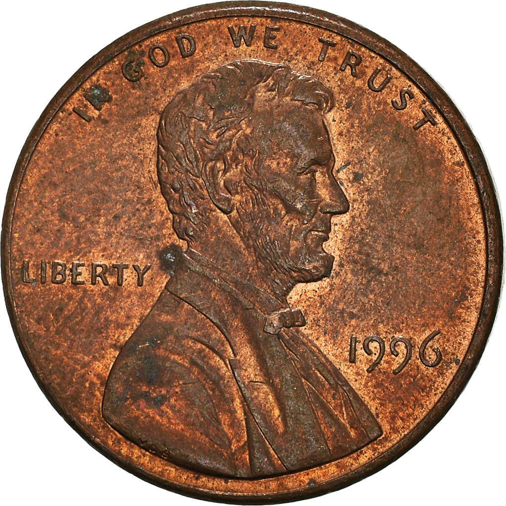Moneda, Estados Unidos, Cent, 1996