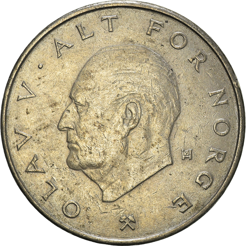 Moneda, Noruega, Krone, 1977