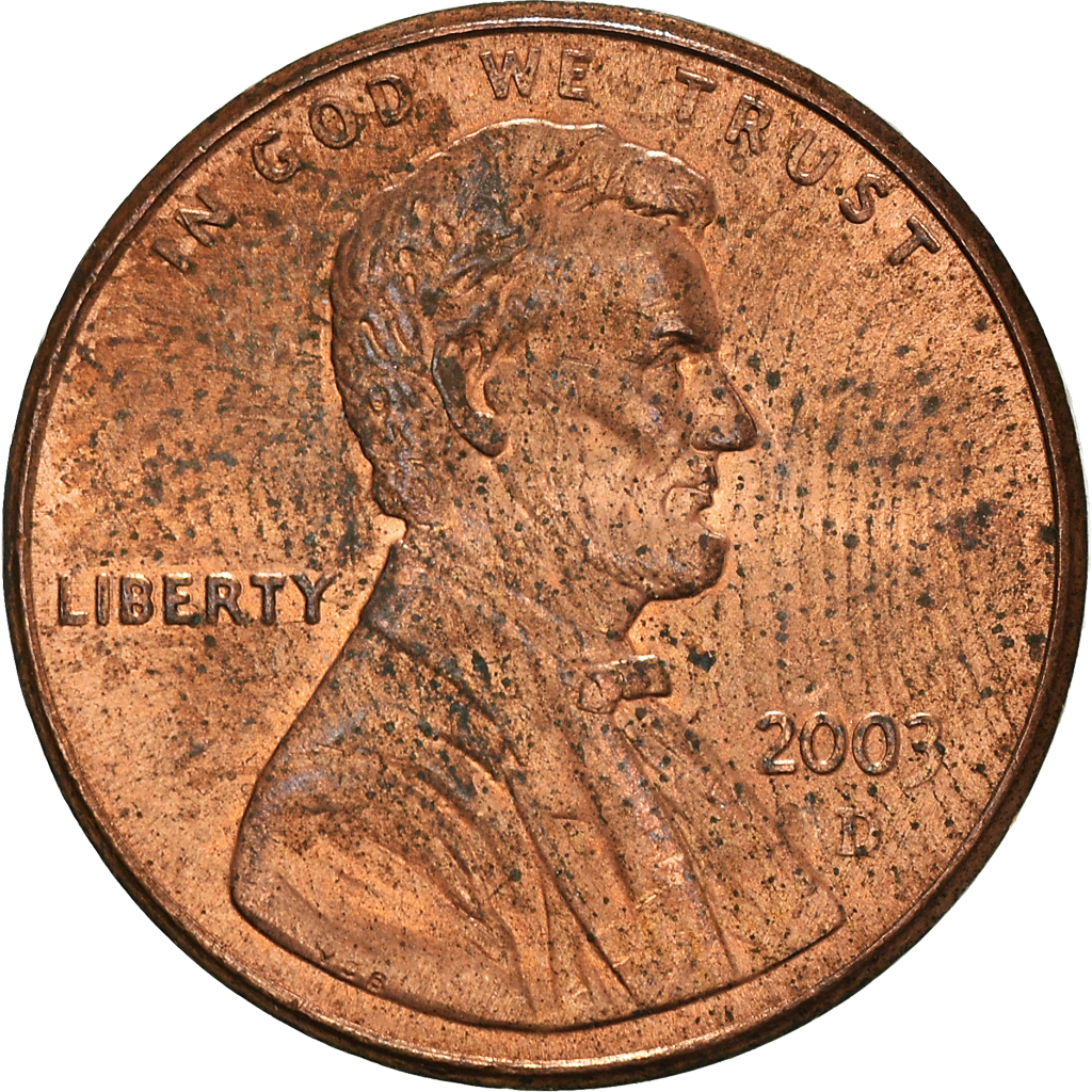 Moneda, Estados Unidos, Cent, 2003