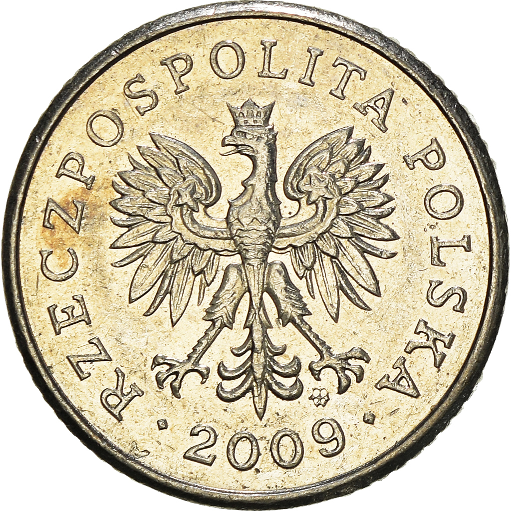 Moneda, Polonia, 10 Groszy, 2009