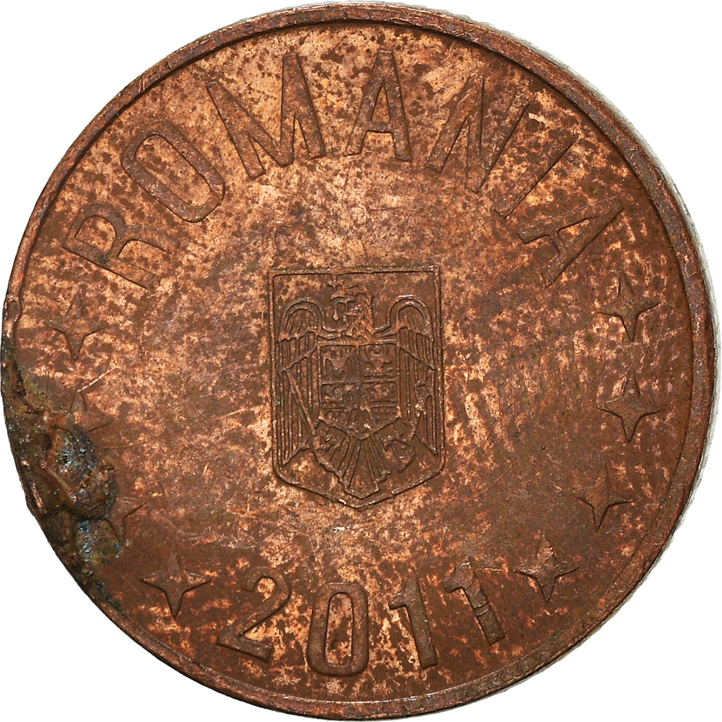 Moneda, Rumanía, 5 Bani, 2011