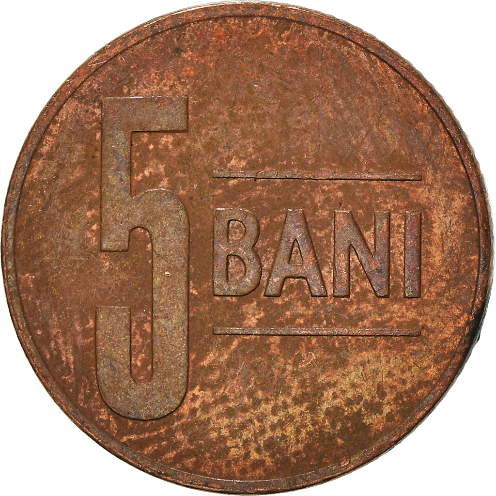 Moneda, Rumanía, 5 Bani, 2011